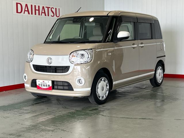 ムーヴキャンバスＧホワイトアクセントＶＳ　ＳＡIIIダイハツ認定中古車ｌ純正ナビｌパノラマモニターｌドライブレコーダーｌ両側電動スライドドアｌＬＥＤヘッドライトｌシートヒーターｌオートエアコンｌスマートアシストｌ保証／整備付（茨城県）の中古車