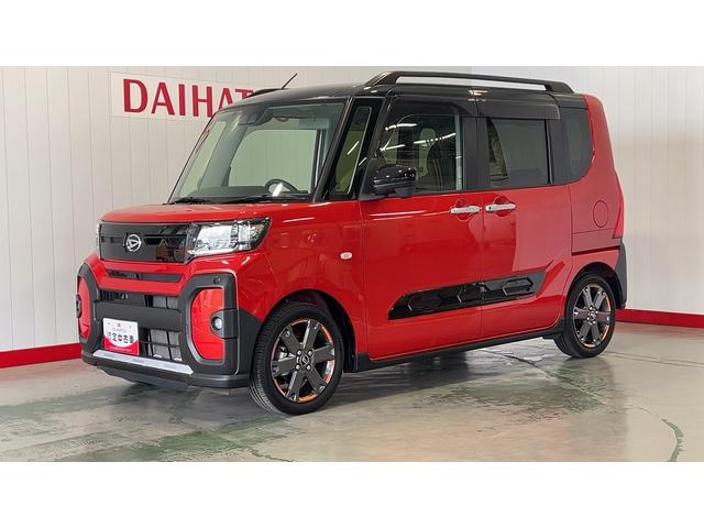 タントファンクロスターボダイハツ認定中古車ｌターボｌナビｌＥＴＣｌ革ハンドルｌ両側電動スライドドアｌ電動パーキングブレーキｌＬＥＤヘッドライトｌシートヒーターｌコーナーセンサーｌスマートアシストｌ保証／整備付（茨城県）の中古車