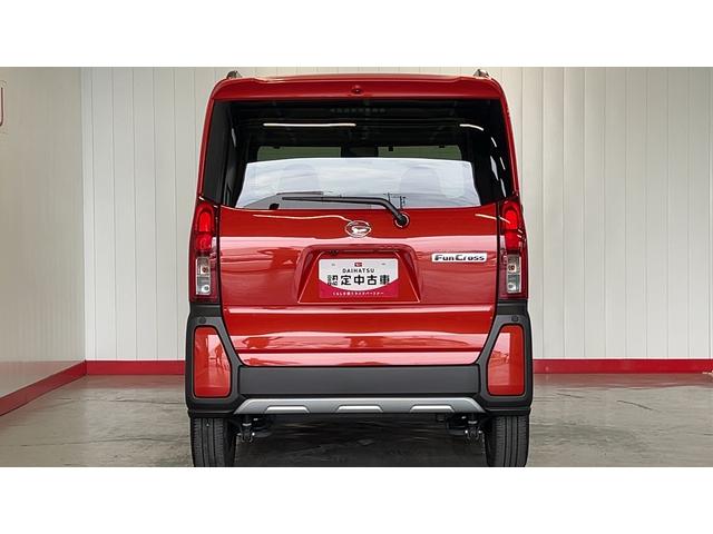 タントファンクロスターボダイハツ認定中古車ｌターボｌナビｌＥＴＣｌ革ハンドルｌ両側電動スライドドアｌ電動パーキングブレーキｌＬＥＤヘッドライトｌシートヒーターｌコーナーセンサーｌスマートアシストｌ保証／整備付（茨城県）の中古車
