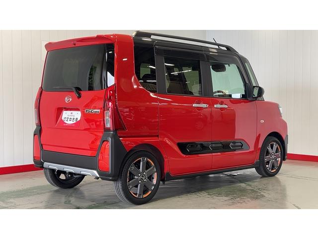 タントファンクロスターボダイハツ認定中古車ｌターボｌナビｌＥＴＣｌ革ハンドルｌ両側電動スライドドアｌ電動パーキングブレーキｌＬＥＤヘッドライトｌシートヒーターｌコーナーセンサーｌスマートアシストｌ保証／整備付（茨城県）の中古車