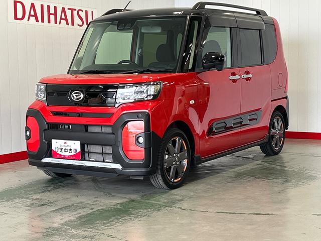 タントファンクロスターボダイハツ認定中古車ｌターボｌナビｌＥＴＣｌ革ハンドルｌ両側電動スライドドアｌ電動パーキングブレーキｌＬＥＤヘッドライトｌシートヒーターｌコーナーセンサーｌスマートアシストｌ保証／整備付（茨城県）の中古車