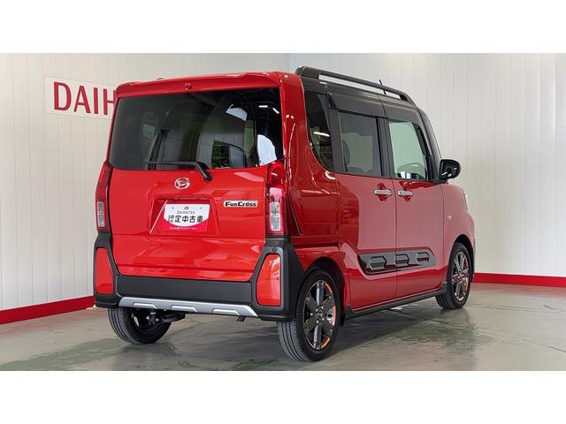 タントファンクロスターボダイハツ認定中古車ｌターボｌナビｌＥＴＣｌ革ハンドルｌ両側電動スライドドアｌ電動パーキングブレーキｌＬＥＤヘッドライトｌシートヒーターｌコーナーセンサーｌスマートアシストｌ保証／整備付（茨城県）の中古車