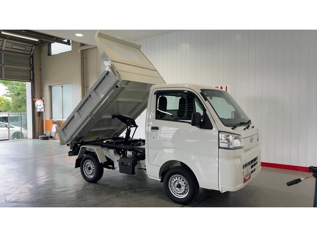 ハイゼットトラック多目的ダンプダイハツ認定中古車ｌ５ＭＴｌホイスト方式リンクアーム式ＰＴＯダンプｌ４ＷＤｌＨｉ−Ｌｏｗ切り替えｌＡＢＳｌ荷台ライトｌエアバッグｌエアコンｌコーナーセンサーｌスマートアシストｌ保証／整備付（茨城県）の中古車