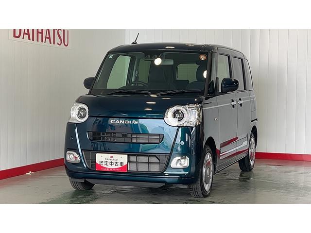 ムーヴキャンバスセオリーGダイハツ認定中古車l両側電動スライドドアl革ハンドルl電動パーキングブレーキlLEDヘッドライトlシートヒーターlオートエアコンlスマートアシストl保証/整備付(茨城県)の中古車