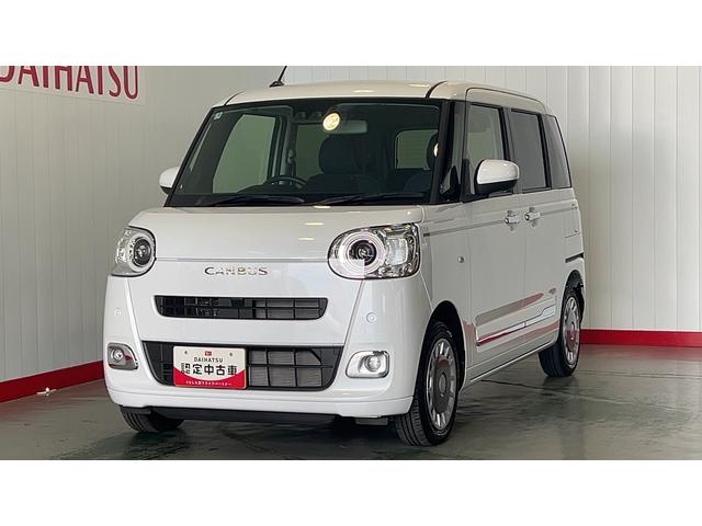 ムーヴキャンバスセオリーGダイハツ認定中古車l両側電動スライドドアl革ハンドルl電動パーキングブレーキlキーフリーlLEDヘッドライトlシートヒーターlオートエアコンlスマートアシストl保証/整備付(茨城県)の中古車