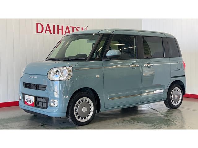 ムーヴキャンバスセオリーGダイハツ認定中古車l両側電動スライドドアl電動パーキングブレーキl革ハンドルlLEDヘッドライトlシートヒーターlオートエアコンlキーフリーシステムlスマートアシストl保証/整備付(茨城県)の中古車