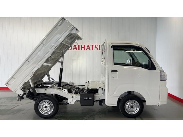 ハイゼットトラックローダンプダイハツ認定中古車l雹害車lCVTl電動多目的ダンプlホイスト方式リンクアーム式l4WDlABSl荷台ライトlエアバッグlエアコンlコーナーセンサーlスマートアシストl保証/整備付(茨城県)の中古車
