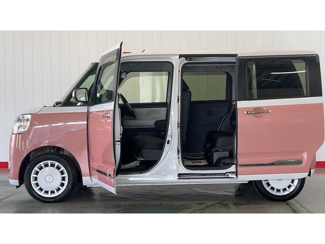 ムーヴキャンバスストライプスＧダイハツ認定中古車ｌ１０インチナビｌパノラマモニターｌドラレコ両側電動スライドドアｌ電動パーキングブレーキｌＬＥＤヘッドライトｌシートヒーターｌキーフリーシステムｌスマートアシストｌ保証／整備付（茨城県）の中古車