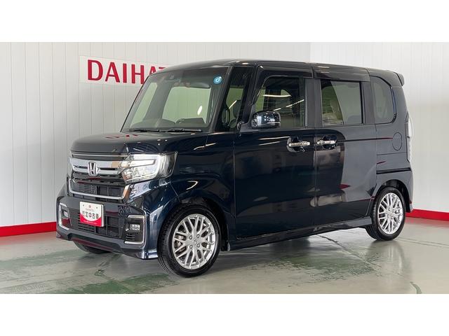 N−BOXカスタムLターボダイハツ認定中古車l雹害車lナビlドラレコlETClバックカメラl衝突被害軽減ブレーキlキーフリーlCVTlエアバッグlオートエアコンl保証/整備付(茨城県)の中古車