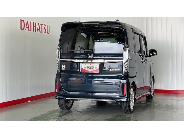 N−BOXカスタムLターボダイハツ認定中古車l雹害車lナビlドラレコlETClバックカメラl衝突被害軽減ブレーキlキーフリーlCVTlエアバッグlオートエアコンl保証/整備付(茨城県)の中古車