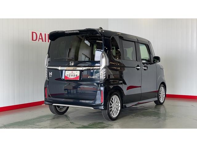 N−BOXカスタムLターボダイハツ認定中古車l雹害車lナビlドラレコlETClバックカメラl衝突被害軽減ブレーキlキーフリーlCVTlエアバッグlオートエアコンl保証/整備付(茨城県)の中古車