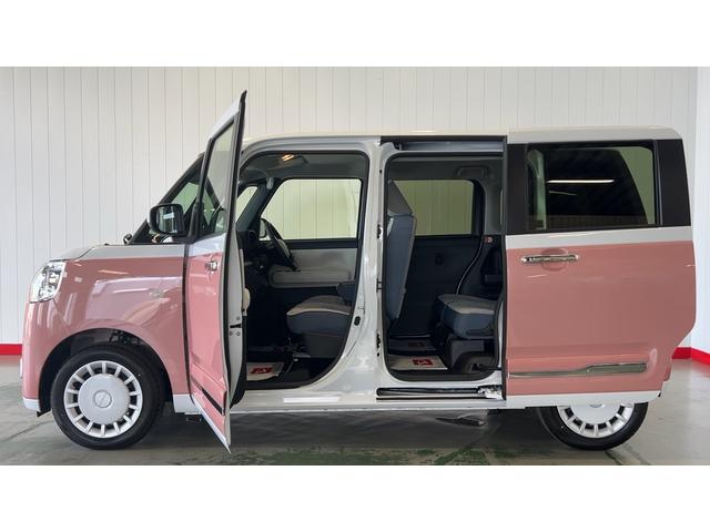 ムーヴキャンバスストライプスGダイハツ認定中古車l両側電動スライドドアl電動パーキングブレーキlLEDヘッドライトlシートヒーターlオートエアコンlキーフリーシステムlスマートアシストl保証/整備付(茨城県)の中古車