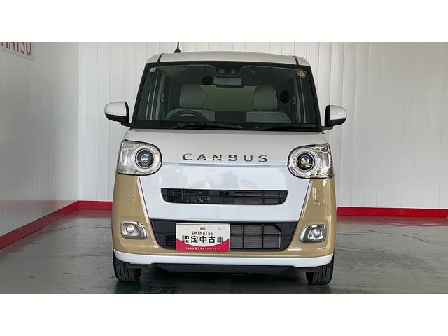 ムーヴキャンバスストライプスGダイハツ認定中古車l両側電動スライドドアl電動パーキングブレーキlLEDヘッドライトlシートヒーターlオートエアコンlキーフリーシステムlスマートアシストl保証/整備付(茨城県)の中古車