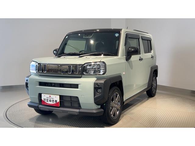タフトGターボ ダーククロムベンチャーダイハツ認定中古車l電動パーキングブレーキlターボl革ハンドルlクルーズコントロールlキーフリーlオートエアコンlシートヒーターlコーナーセンサーlスマートアシストl保証/整備付(茨城県)の中古車