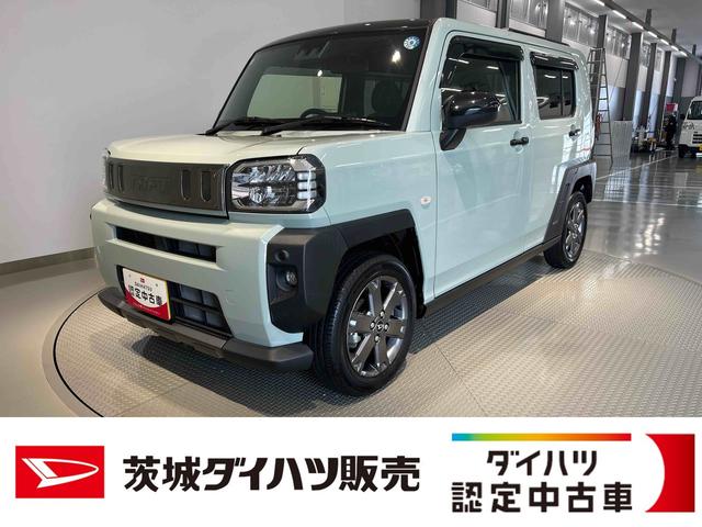 タフトGターボ ダーククロムベンチャーダイハツ認定中古車l電動パーキングブレーキlターボl革ハンドルlクルーズコントロールlキーフリーlオートエアコンlシートヒーターlコーナーセンサーlスマートアシストl保証/整備付(茨城県)の中古車