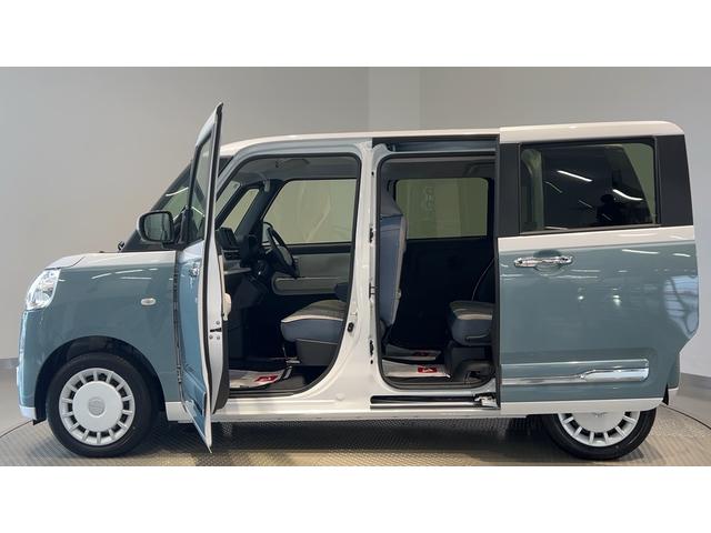 ムーヴキャンバスストライプスGダイハツ認定中古車l両側電動スライドドアl電動パーキングブレーキlLEDヘッドライトlシートヒーターlオートエアコンlキーフリーシステムlスマートアシストl保証/整備付(茨城県)の中古車