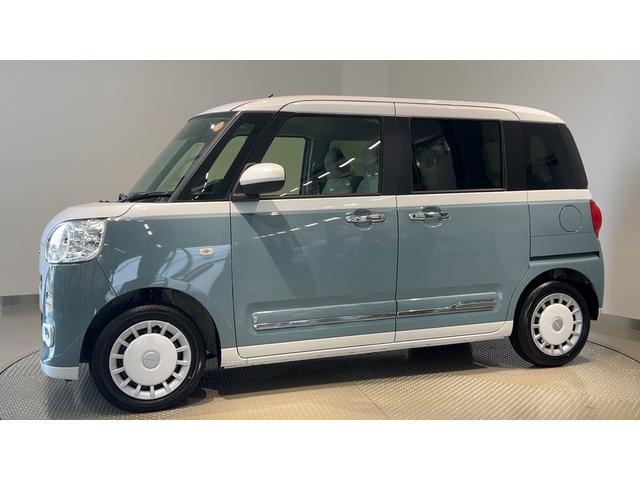 ムーヴキャンバスストライプスGダイハツ認定中古車l両側電動スライドドアl電動パーキングブレーキlLEDヘッドライトlシートヒーターlオートエアコンlキーフリーシステムlスマートアシストl保証/整備付(茨城県)の中古車