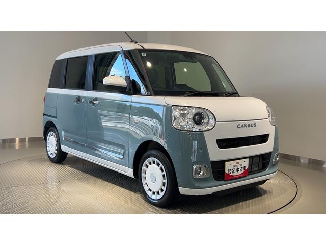 ムーヴキャンバスストライプスGダイハツ認定中古車l両側電動スライドドアl電動パーキングブレーキlLEDヘッドライトlシートヒーターlオートエアコンlキーフリーシステムlスマートアシストl保証/整備付(茨城県)の中古車