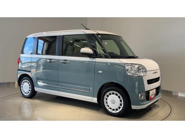 ムーヴキャンバスストライプスGダイハツ認定中古車l両側電動スライドドアl電動パーキングブレーキlLEDヘッドライトlシートヒーターlオートエアコンlキーフリーシステムlスマートアシストl保証/整備付(茨城県)の中古車
