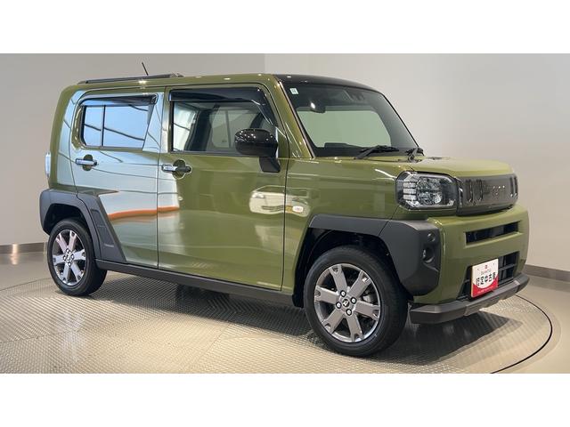 タフトGターボ ダーククロムベンチャーダイハツ認定中古車l電動パーキングブレーキlターボl革ハンドルlクルーズコントロールlキーフリーlオートエアコンlシートヒーターlコーナーセンサーlスマートアシストl保証/整備付(茨城県)の中古車