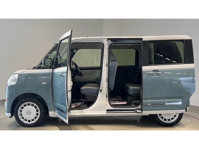 ムーヴキャンバスストライプスGダイハツ認定中古車l両側電動スライドドアl電動パーキングブレーキlLEDヘッドライトlシートヒーターlオートエアコンlキーフリーシステムlスマートアシストl保証/整備付(茨城県)の中古車