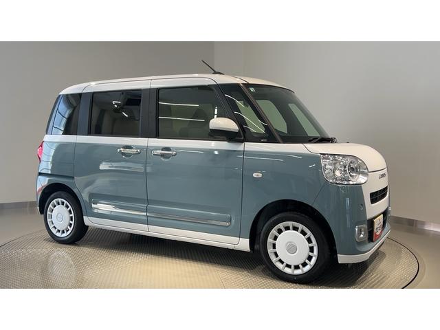 ムーヴキャンバスストライプスGダイハツ認定中古車l両側電動スライドドアl電動パーキングブレーキlLEDヘッドライトlシートヒーターlオートエアコンlキーフリーシステムlスマートアシストl保証/整備付(茨城県)の中古車