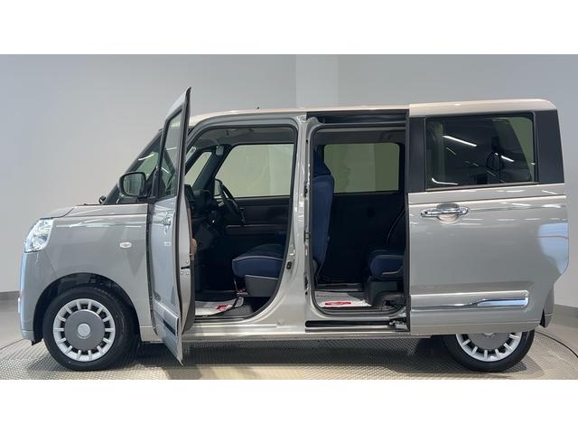 ムーヴキャンバスセオリーGダイハツ認定中古車l両側電動スライドドアl電動パーキングブレーキlLEDヘッドライトl革ハンドルlシートヒーターlオートエアコンlキーフリーシステムlスマートアシストl保証/整備付(茨城県)の中古車