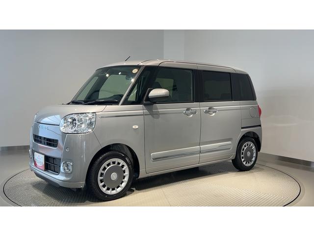 ムーヴキャンバスセオリーGダイハツ認定中古車l両側電動スライドドアl電動パーキングブレーキlLEDヘッドライトl革ハンドルlシートヒーターlオートエアコンlキーフリーシステムlスマートアシストl保証/整備付(茨城県)の中古車