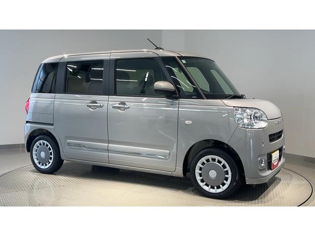 ムーヴキャンバスセオリーGダイハツ認定中古車l両側電動スライドドアl電動パーキングブレーキlLEDヘッドライトl革ハンドルlシートヒーターlオートエアコンlキーフリーシステムlスマートアシストl保証/整備付(茨城県)の中古車