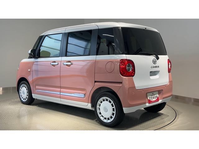 ムーヴキャンバスストライプスGダイハツ認定中古車l雹害車l両側電動スライドドアl電動パーキングブレーキlLEDヘッドライトlシートヒーターlオートエアコンlキーフリーシステムlスマートアシストl保証/整備付(茨城県)の中古車