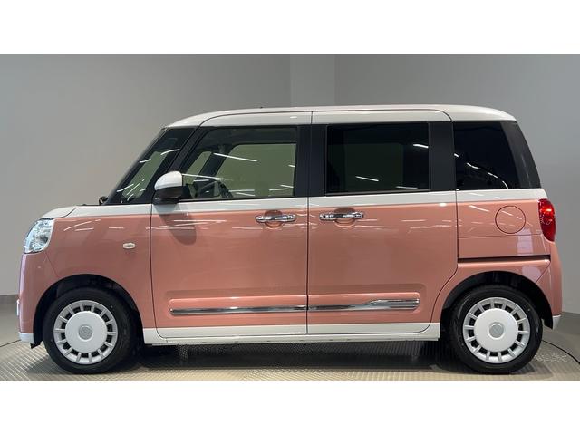 ムーヴキャンバスストライプスGダイハツ認定中古車l雹害車l両側電動スライドドアl電動パーキングブレーキlLEDヘッドライトlシートヒーターlオートエアコンlキーフリーシステムlスマートアシストl保証/整備付(茨城県)の中古車
