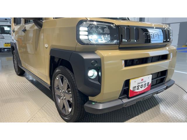 タフトＧターボ　ダーククロムベンチャーダイハツ認定中古車ｌＣＶＴｌ電動パーキングブレーキｌターボｌ革ハンドルｌクルーズコントロールｌキーフリーシステムｌオートエアコンｌシートヒーターｌコーナーセンサーｌスマートアシストｌ保証／整備付（茨城県）の中古車
