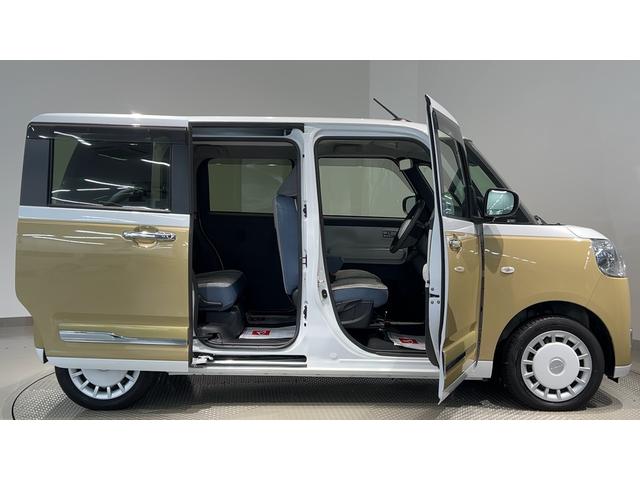 ムーヴキャンバスストライプスＧダイハツ認定中古車ｌＣＶＴｌ両側電動スライドドアｌ電動パーキングブレーキｌＬＥＤヘッドライトｌフォグランプｌシートヒーターｌオートエアコンｌキーフリーシステムｌスマートアシストｌ保証／整備付（茨城県）の中古車