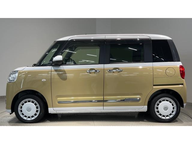 ムーヴキャンバスストライプスＧダイハツ認定中古車ｌＣＶＴｌ両側電動スライドドアｌ電動パーキングブレーキｌＬＥＤヘッドライトｌフォグランプｌシートヒーターｌオートエアコンｌキーフリーシステムｌスマートアシストｌ保証／整備付（茨城県）の中古車