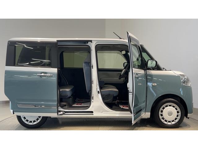 ムーヴキャンバスストライプスＧダイハツ認定中古車ｌＣＶＴｌ両側電動スライドドアｌ電動パーキングブレーキｌＬＥＤヘッドライトｌフォグランプｌシートヒーターｌオートエアコンｌキーフリーシステムｌスマートアシストｌ保証／整備付（茨城県）の中古車