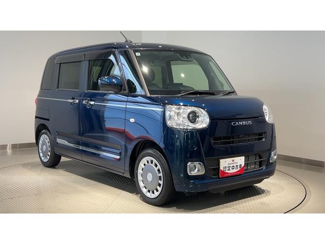 ムーヴキャンバスセオリーGダイハツ認定中古車lCVTl両側電動スライドドアl電動パーキングブレーキlLEDヘッドライトlフォグランプlシートヒーターlオートエアコンlキーフリーシステムlスマートアシストl保証/整備付(茨城県)の中古車