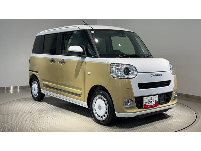 ムーヴキャンバスストライプスＧダイハツ認定中古車ｌＣＶＴｌ両側電動スライドドアｌ電動パーキングブレーキｌＬＥＤヘッドライトｌフォグランプｌシートヒーターｌオートエアコンｌキーフリーシステムｌスマートアシストｌ保証／整備付（茨城県）の中古車