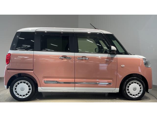 ムーヴキャンバスストライプスＧダイハツ認定中古車ｌＣＶＴｌ両側電動スライドドアｌ電動パーキングブレーキｌＬＥＤヘッドライトｌフォグランプｌシートヒーターｌオートエアコンｌキーフリーシステムｌスマートアシストｌ保証／整備付（茨城県）の中古車