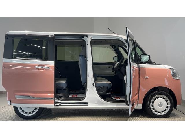 ムーヴキャンバスストライプスＧダイハツ認定中古車ｌＣＶＴｌ両側電動スライドドアｌ電動パーキングブレーキｌＬＥＤヘッドライトｌフォグランプｌシートヒーターｌオートエアコンｌキーフリーシステムｌスマートアシストｌ保証／整備付（茨城県）の中古車