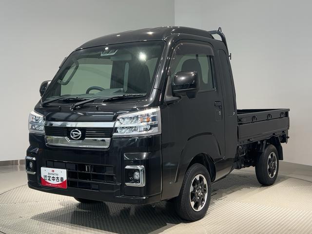 ハイゼットトラックジャンボエクストラダイハツ認定中古車l5MTl4WDlパワーウィンドウl横滑り防止機能l駆動力確保機能lアイドリングストップl電動格納ドアミラーl荷台ライトlエアコンlコーナーセンサーlスマートアシストl保証/整備付(茨城県)の中古車