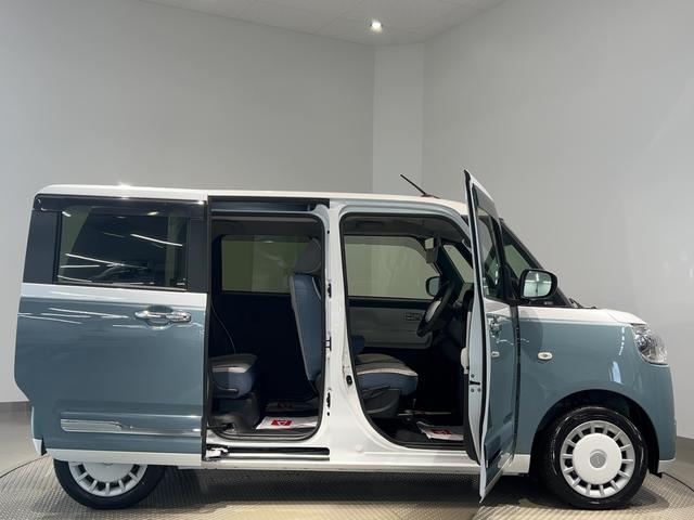 ムーヴキャンバスストライプスＧダイハツ認定中古車ｌＣＶＴｌ両側電動スライドドアｌ電動パーキングブレーキｌＬＥＤヘッドライトｌフォグランプｌシートヒーターｌオートエアコンｌキーフリーシステムｌスマートアシストｌ保証／整備付（茨城県）の中古車