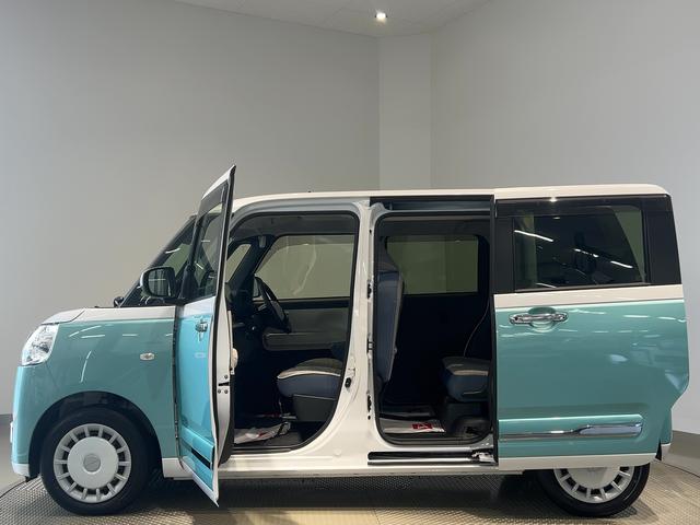ムーヴキャンバスストライプスGダイハツ認定中古車lCVTl両側電動スライドドアl電動パーキングブレーキlLEDヘッドライトlフォグランプlシートヒーターlオートエアコンlキーフリーシステムlスマートアシストl保証/整備付(茨城県)の中古車