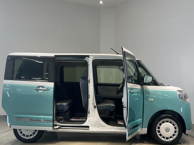 ムーヴキャンバスストライプスGダイハツ認定中古車lCVTl両側電動スライドドアl電動パーキングブレーキlLEDヘッドライトlフォグランプlシートヒーターlオートエアコンlキーフリーシステムlスマートアシストl保証/整備付(茨城県)の中古車