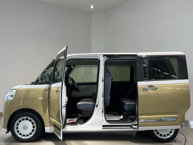 ムーヴキャンバスストライプスＧターボダイハツ認定中古車ｌ両側電動スライドドアｌ電動パーキングブレーキｌＬＥＤヘッドライトｌフォグランプｌシートヒーターｌオートエアコンｌキーフリーシステムｌスマートアシストｌ保証／整備付（茨城県）の中古車