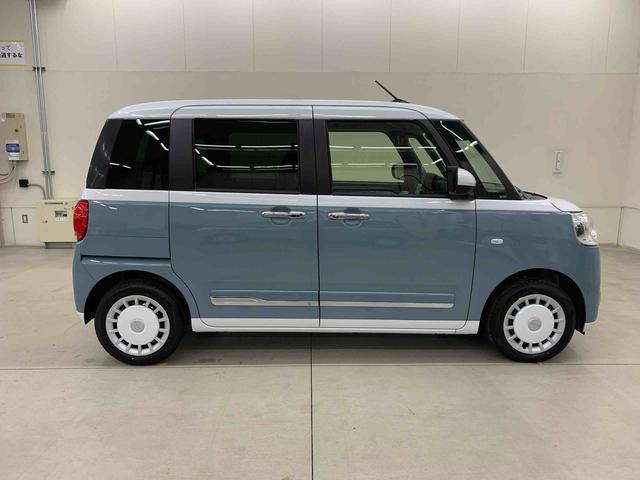 ムーヴキャンバスストライプスＧ　２ＷＤ両側電動スライドドア・ＬＥＤヘッドライト・バックカメラ・シートヒーター・スマートアシスト・アイドリングストップ・プッシュボタンスタート・オートライト・オートマチックハイビーム・オートエアコン（群馬県）の中古車