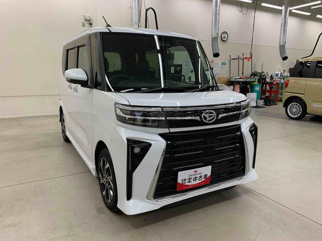 タントカスタムX 2WD両側電動スライドドア・LEDヘッドライト・ナビ・ドラレコ・パノラマモニター・シートヒーター・スマートアシスト・アイドリングストップ・プッシュボタンスタート・オートライト・オートマチックハイビーム(群馬県)の中古車