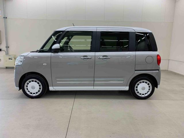 ムーヴキャンバスストライプスＧ　２ＷＤ両側電動スライドドア・ＬＥＤヘッドライト・オートライト・オートマチックハイビーム・プッシュスタートボタン・アイドリングストップ・シートヒーター・スマートアシスト・電動パーキングブレーキ（群馬県）の中古車