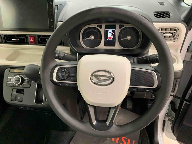 ムーヴキャンバスストライプスG 2WD元当社試乗車 9インチディスプレイオーディオ 両側電動スライドドア LEDヘッドライト オートライト シートヒーター 電動格納ドアミラー スマートアシスト バックカメラ プッシュボタンスタート(群馬県)の中古車