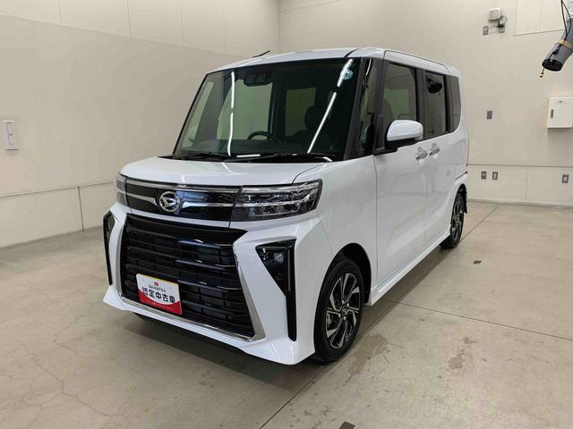 タントカスタムＸ　２ＷＤキーフリー　プッシュボタンスタート　アイドリングストップ　電動格納式ドアミラー　オートエアコン　シートヒーター　両側電動スライドドア　ＬＥＤヘッドライト　オートライト　バックカメラ　スマートアシスト（群馬県）の中古車