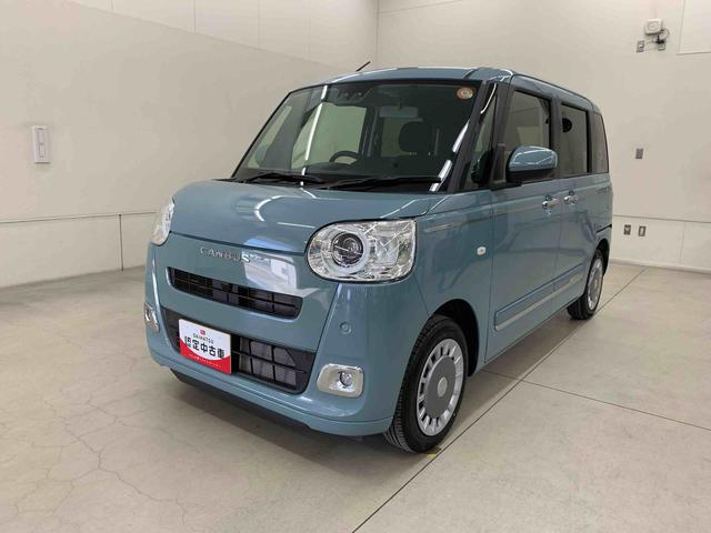 ムーヴキャンバスセオリーＧ　２ＷＤ両側電動スライドドア・ＬＥＤヘッドライト・オートライト・オートマチックハイビーム・プッシュスタートボタン・アイドリングストップ・シートヒーター・スマートアシスト・電動格納式ドアミラー（群馬県）の中古車